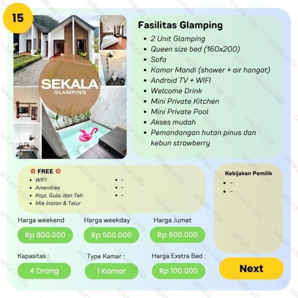 glamping tawangmangu by sekala villa