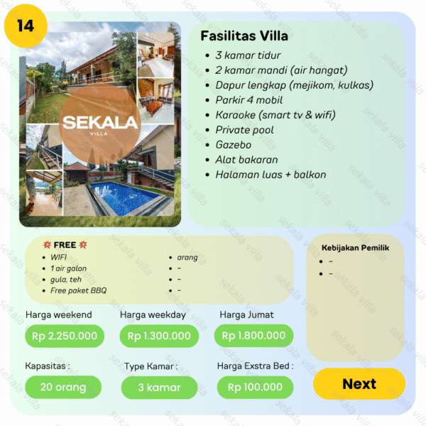 Villa Tawangmangu by Sekala Villa