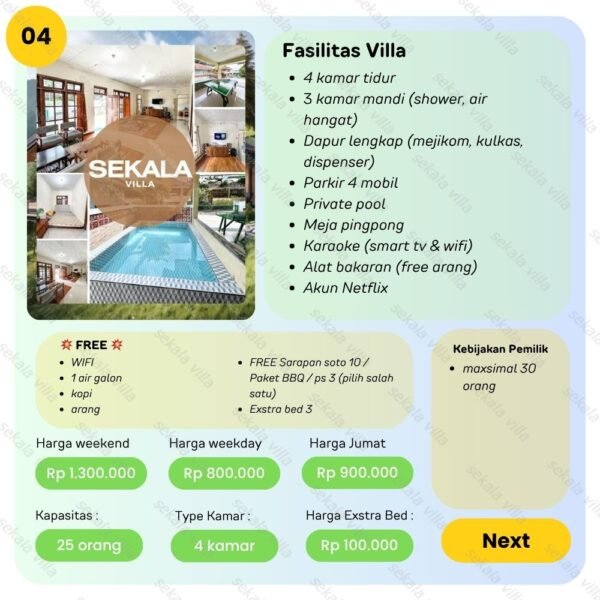 villa tawangmangu by sekala villa