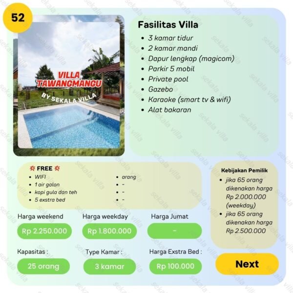 Villa Tawangmangu