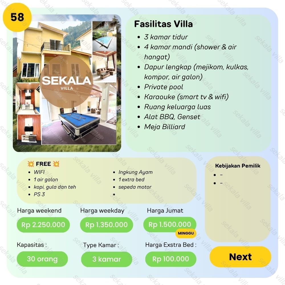Villa Tawangmangu by Sekala Villa