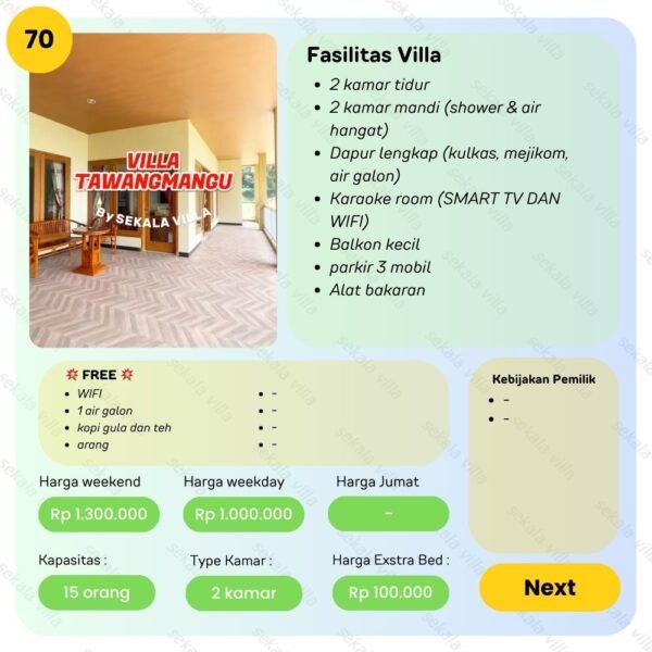 Villa Tawangmangu