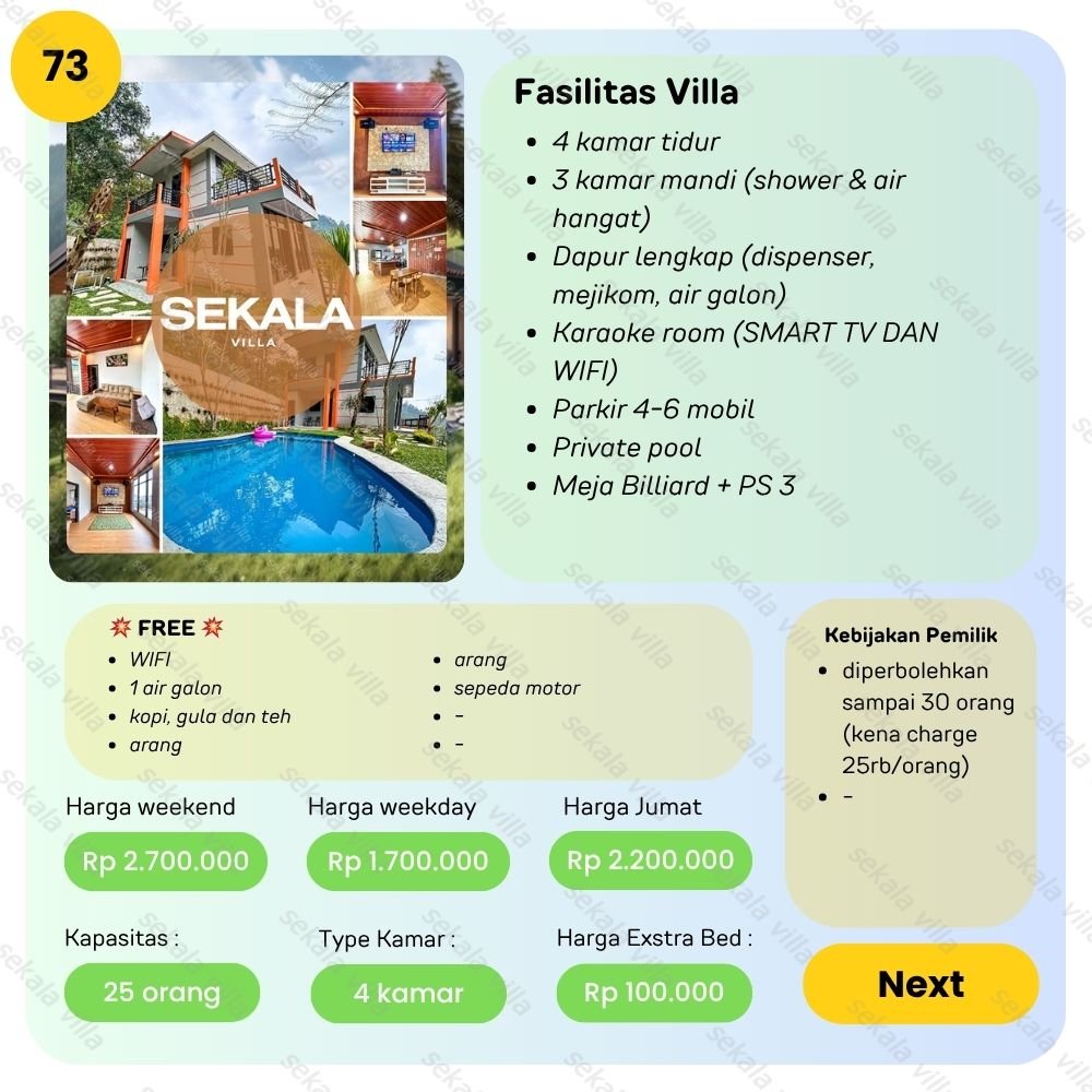 Villa Tawangmangu by Sekala Villa