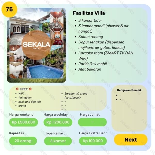 Villa Tawangmangu by Sekala Villa