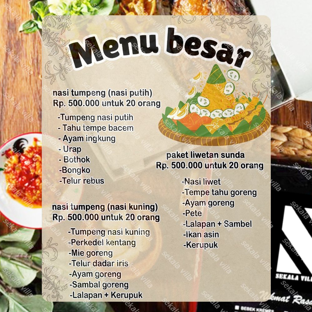 catering tawangmangu by sekala villa