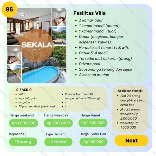 Villa Tawangmangu by Sekala Villa