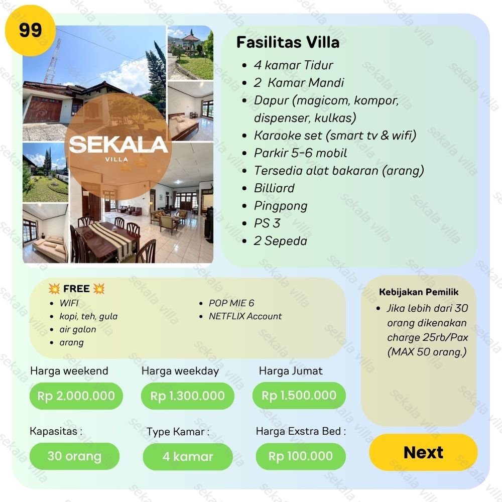 Villa Tawangmangu by Sekala Villa