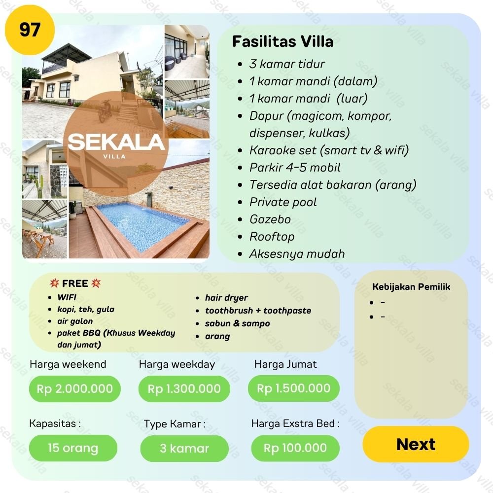 Villa Tawangmangu by Sekala Villa