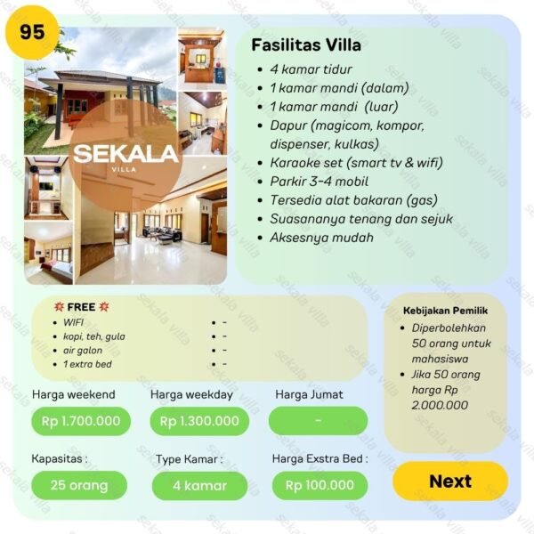 Villa Tawangmangu by Sekala Villa