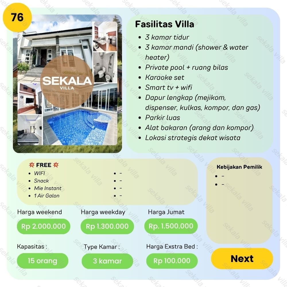 Villa Tawangmangu by Sekala Villa