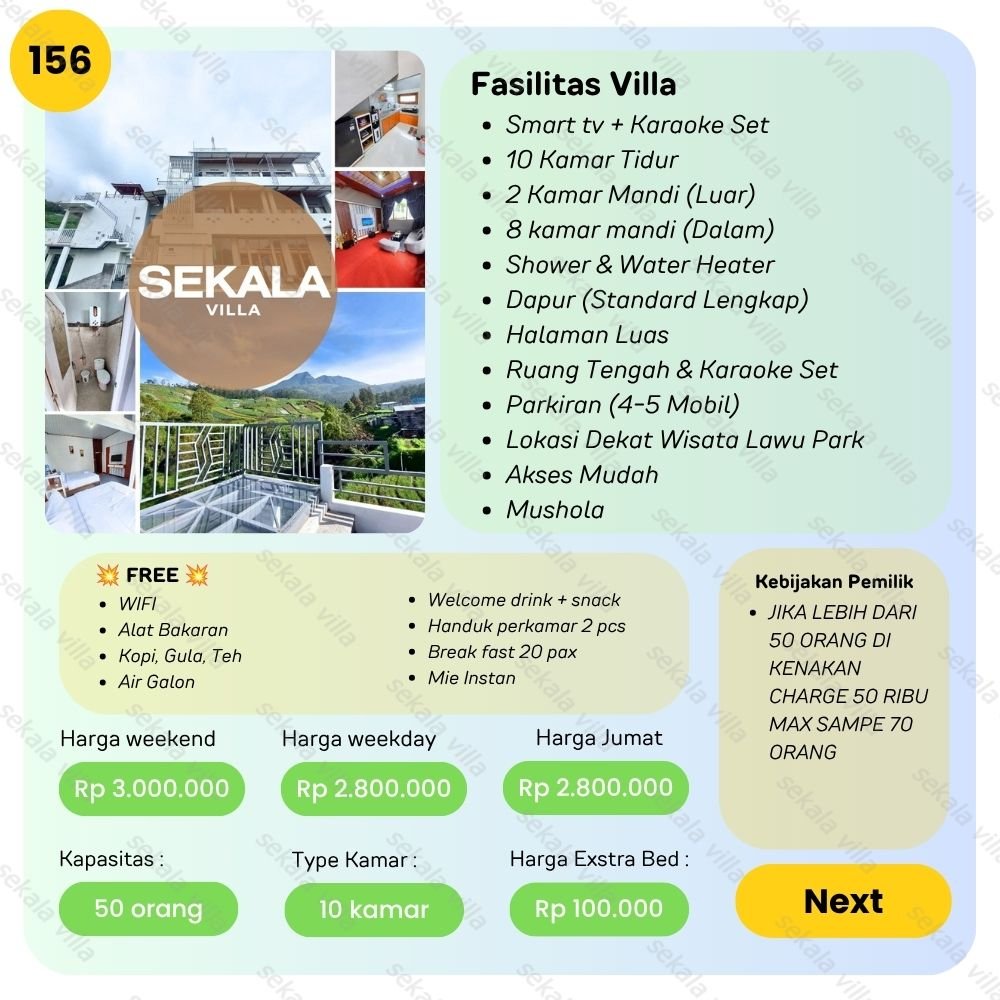 Villa Tawangmangu by Sekala Villa