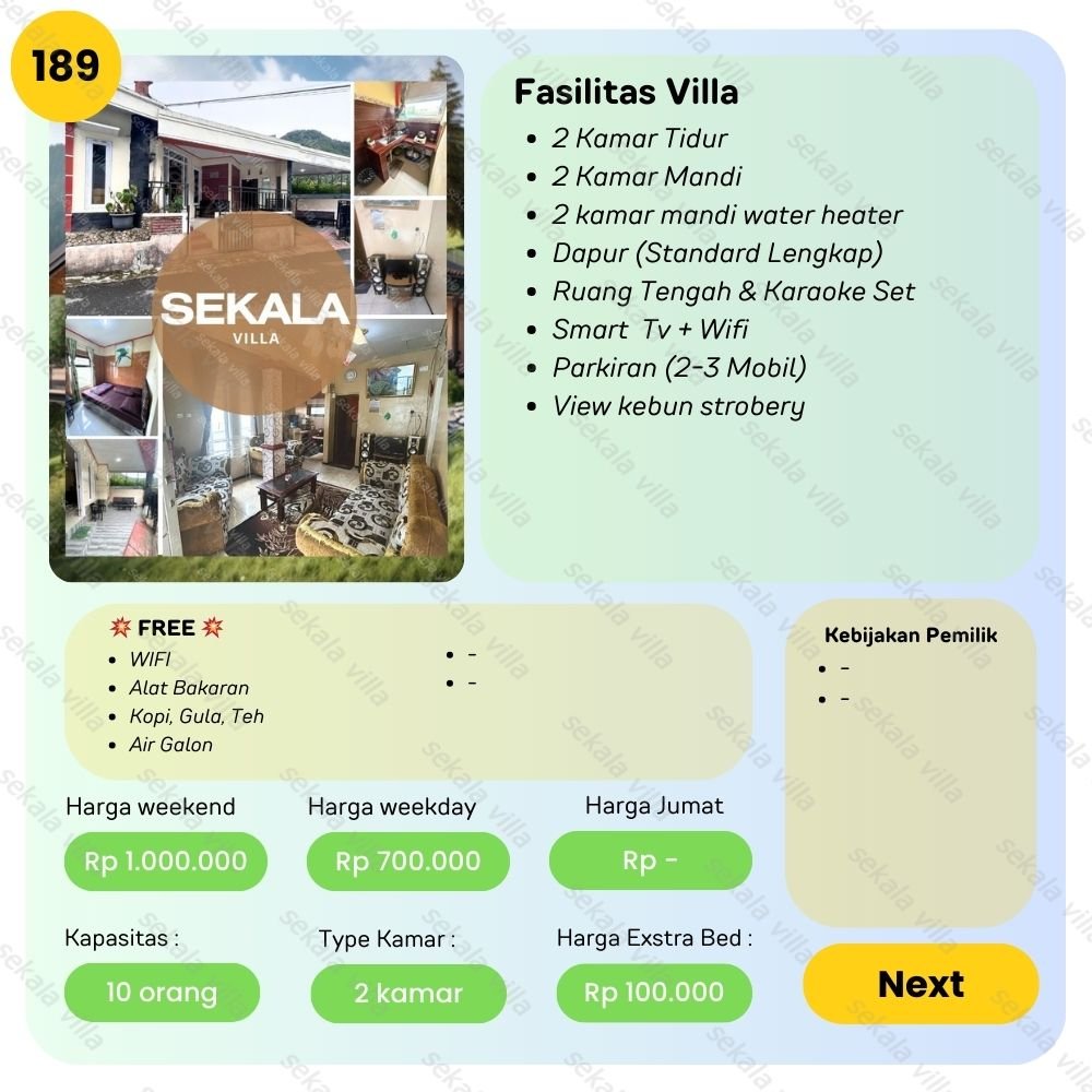 Villa Tawangmangu No.189 - Gambar 2