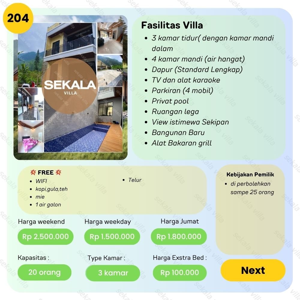 Villa Tawangmangu No.204 - Gambar 2