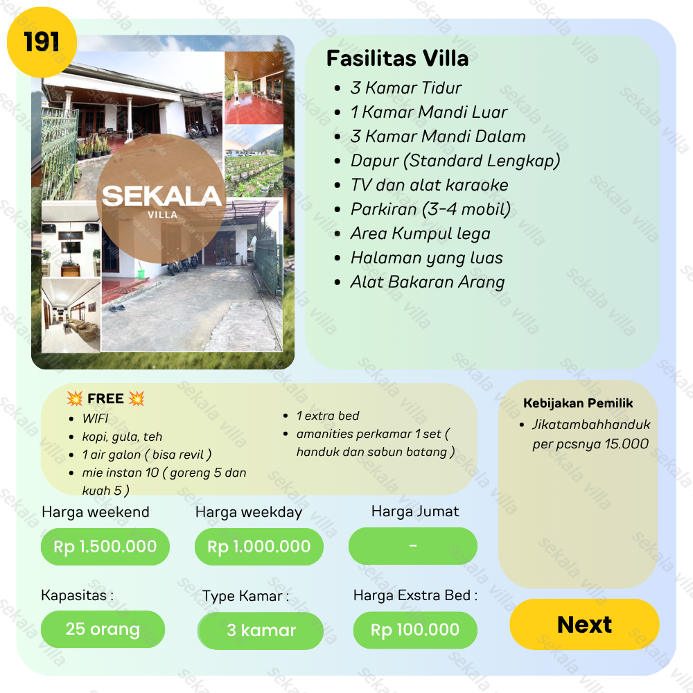 Villa Tawangmangu No.191 - Gambar 2